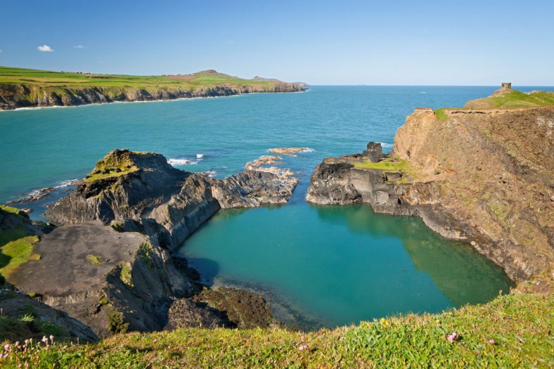 The Blue Lagoon Abereiddi (also spelt Abereiddy)Pembrokeshire South Coastal Scenery