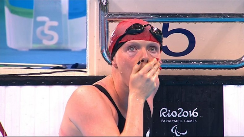 Susie Rodgers Winning Gold, courtesy of http://www.bbc.co.uk/sport/disability-sport/37345527