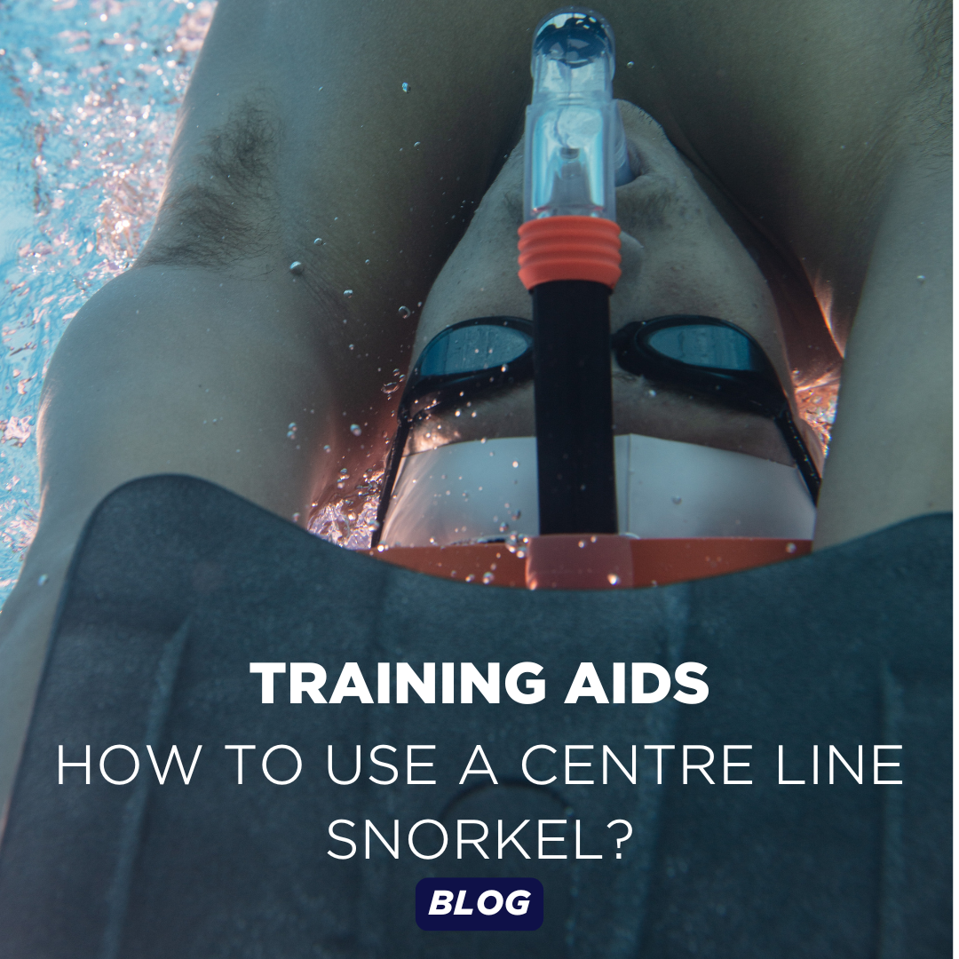 Sandy Rogers in pool with a swimming snorkel 