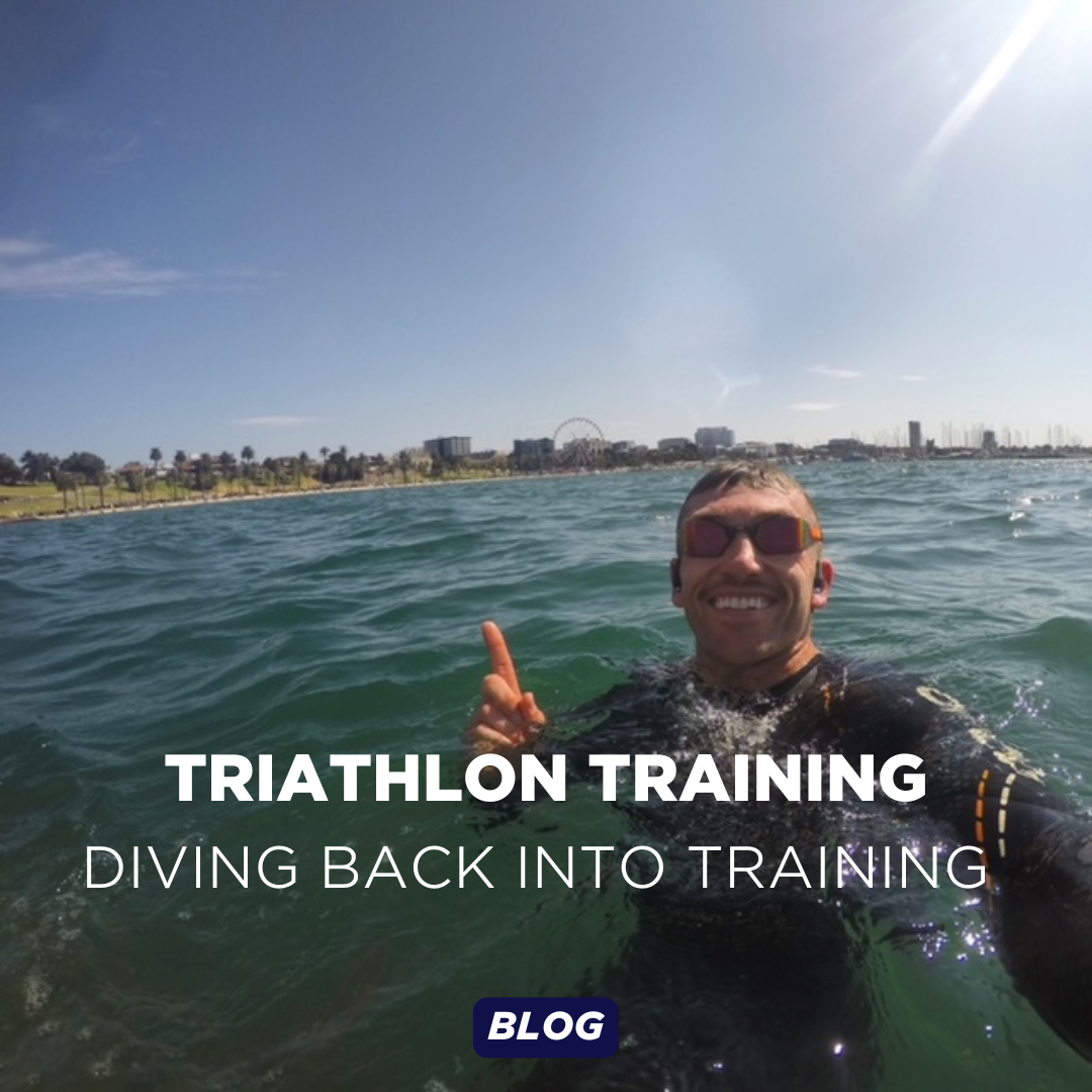 David Fawkes training for a triathlon