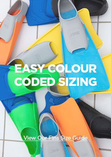 Fins Easy Colour Coding Size Guide