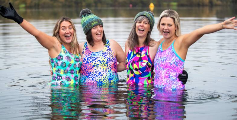 Zogg's Sirene Sparkle Thermal Open Water Swimsuit - Swim the Lakes