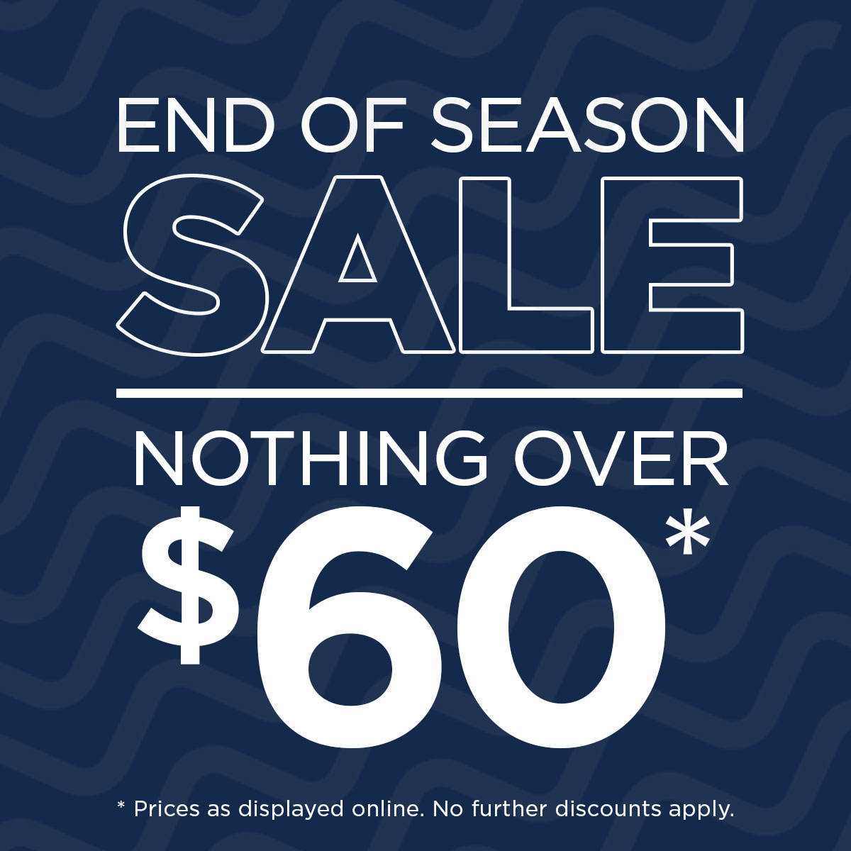 Nothing Over $60 Sale