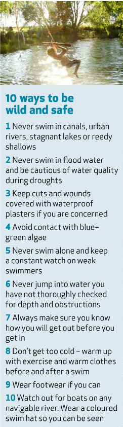 10 ways to stay safe while wild Swimming: